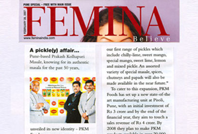 Prakash Kolhapuri Masale unveils its new identity – PKM Foods - Femina Magazine